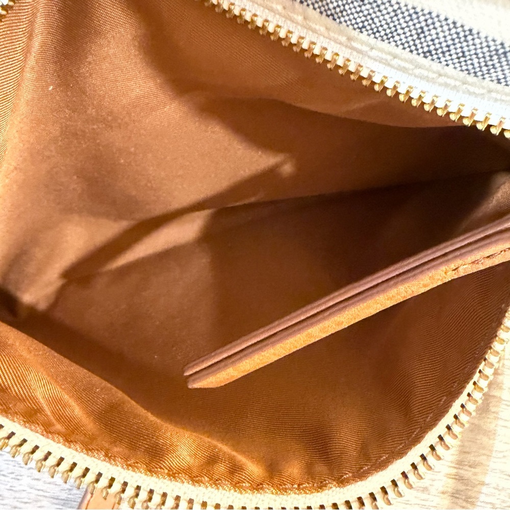 Fossil Fiona Striped Crossbody Bag with Tan Leather Trim - Picture 10 of 12